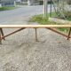 Solid wood farm bench 248 cm