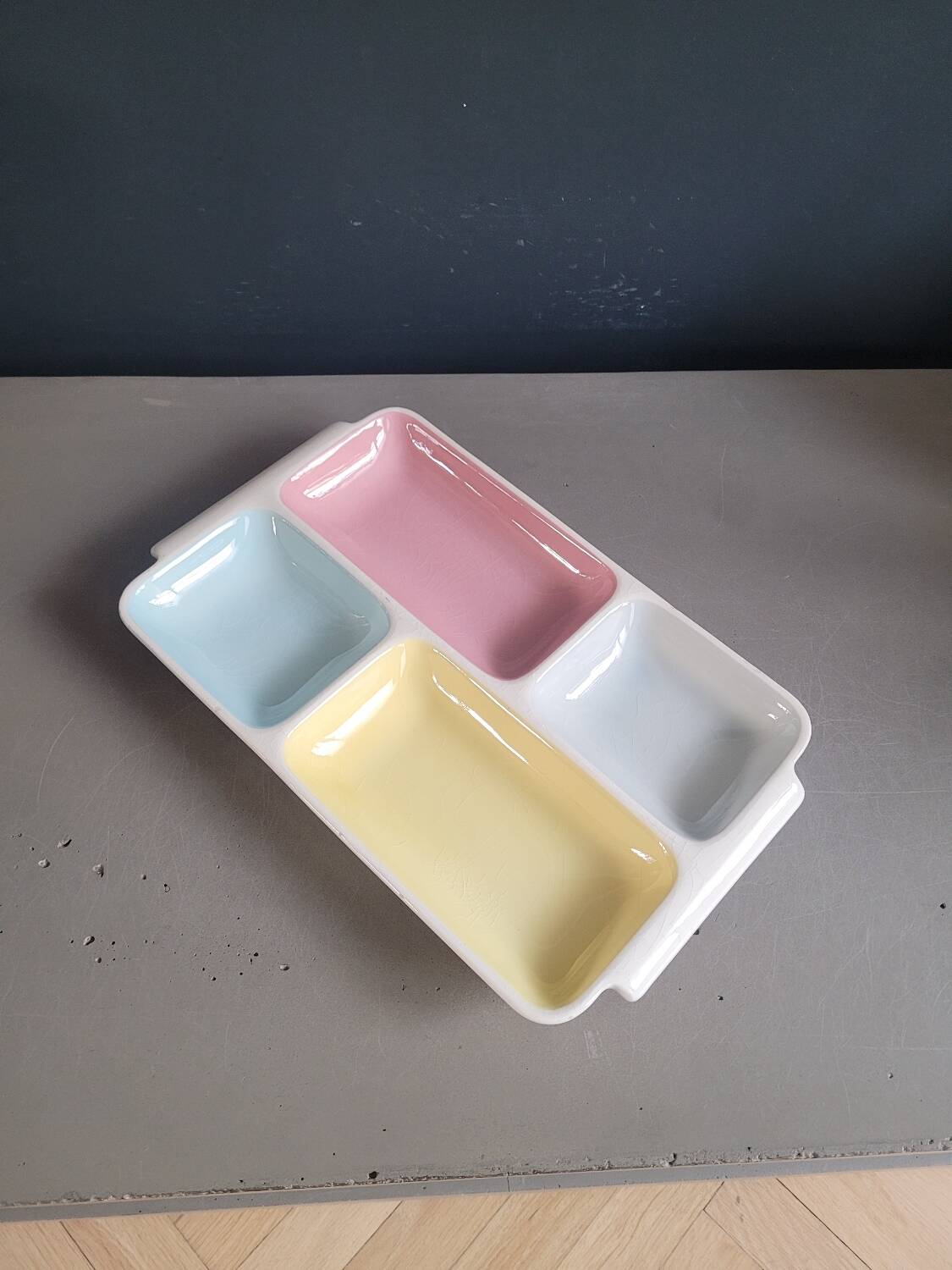 Vintage ceramic appetizer tray
