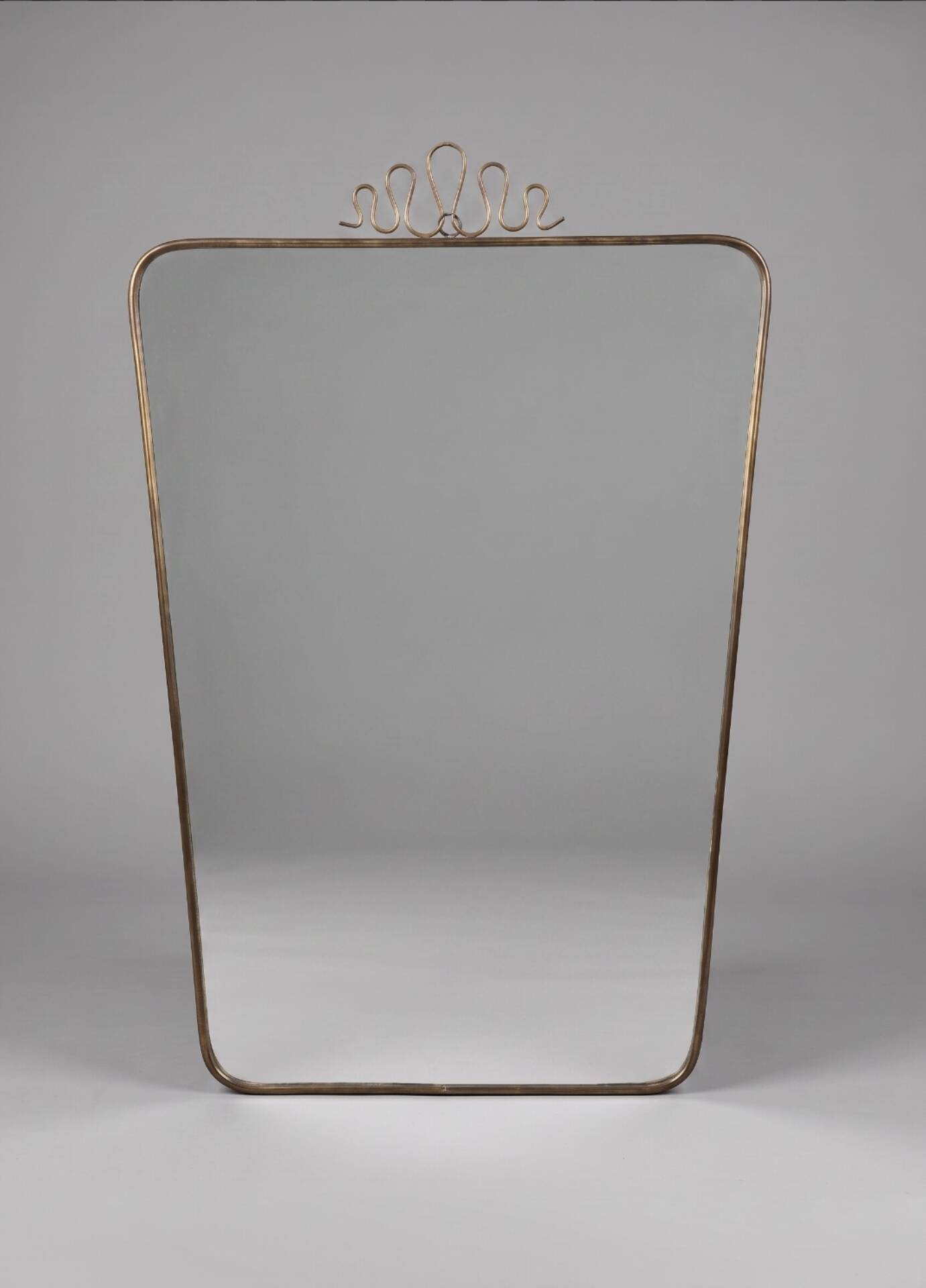 Gio Ponti, brass style / wall mirror 50'