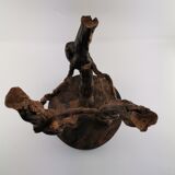 Brutalist stool tripod pied de vigne 60