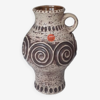 Vase en céramique ethnique JASBA Allemagne modèle 3221326