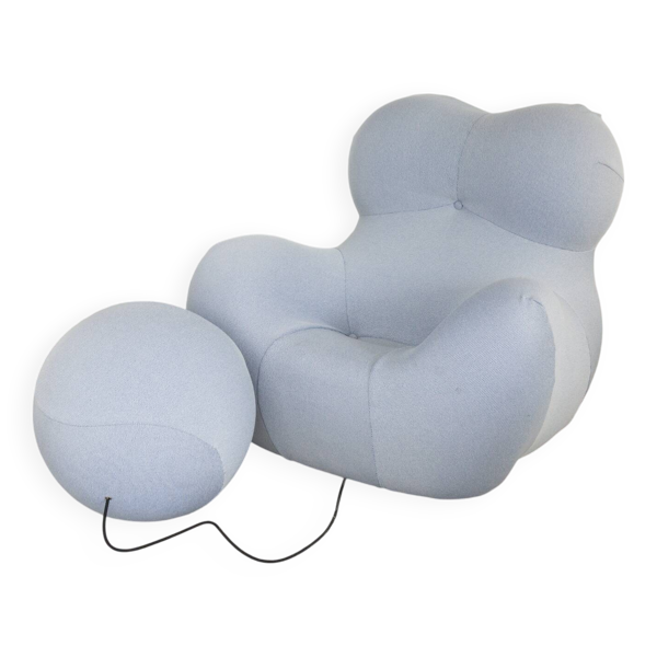 Fauteuil et repose-pied Up 5/6, La Mamma par Gaetano Pesce pour B&B Italia, édition des années 2000.