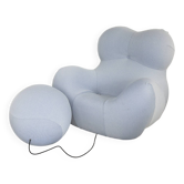 Fauteuil et repose-pied Up 5/6, La Mamma par Gaetano Pesce pour B&B Italia, édition des années 2000.