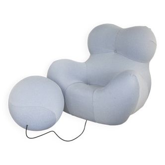 Fauteuil et repose-pied Up 5/6, La Mamma par Gaetano Pesce pour B&B Italia, édition des années 2000.