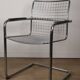 Pair of vintage chrome metal armchairs, 1970
