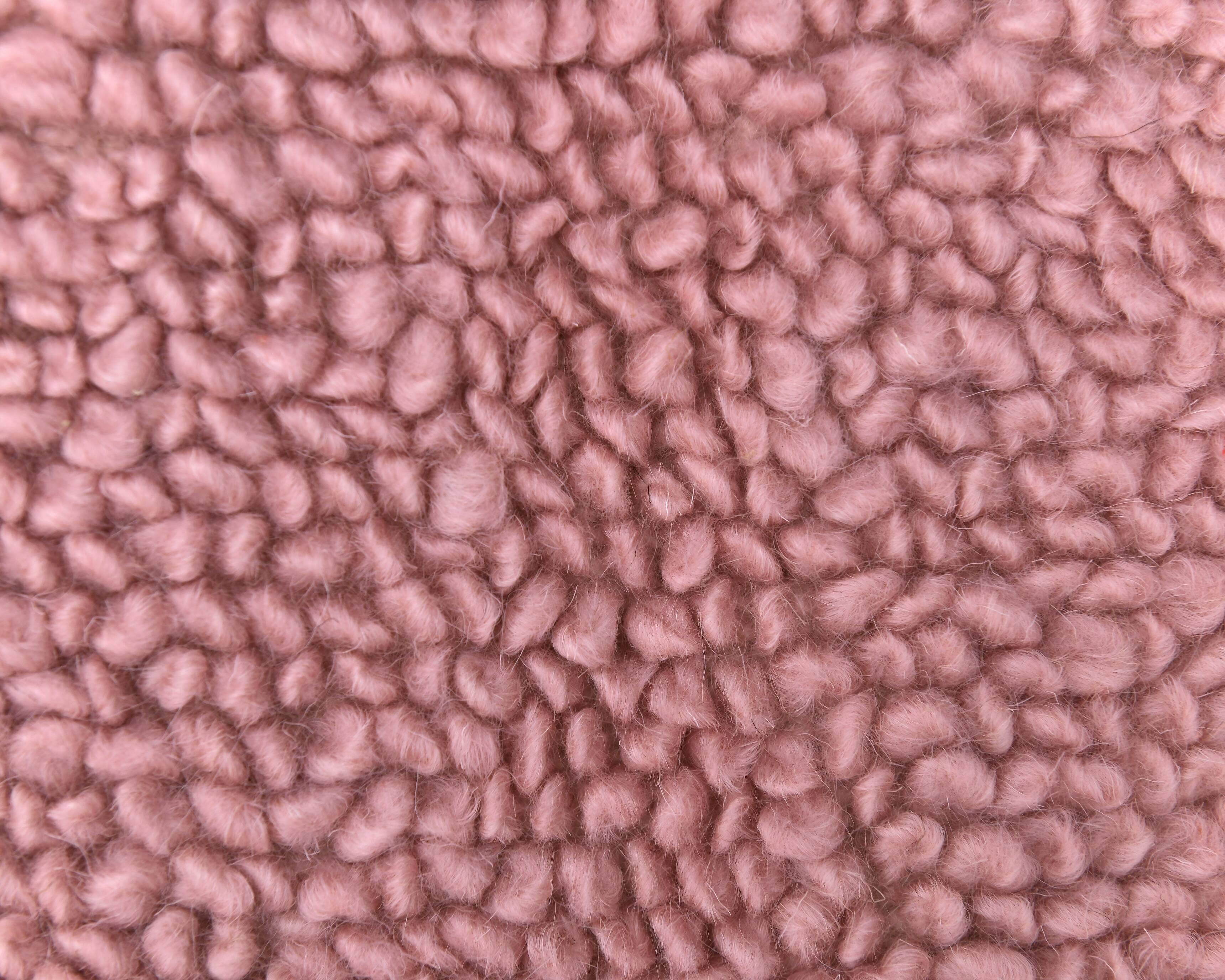 6x9 Soft Pink Handmade Wool Vintage Rug 197x287Cm SK 241959