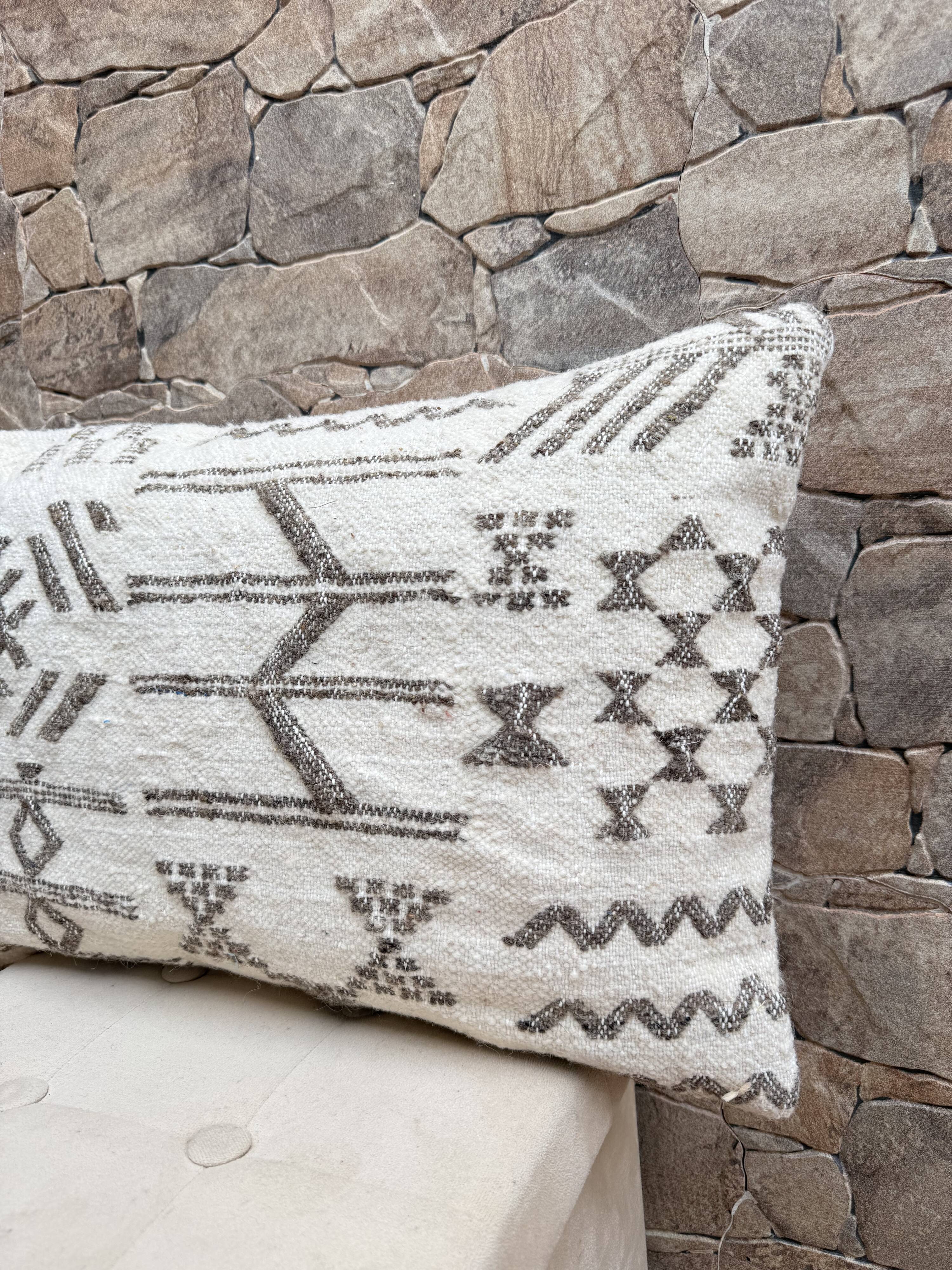 Taie d'oreiller marocaine, housse de coussin berbère,