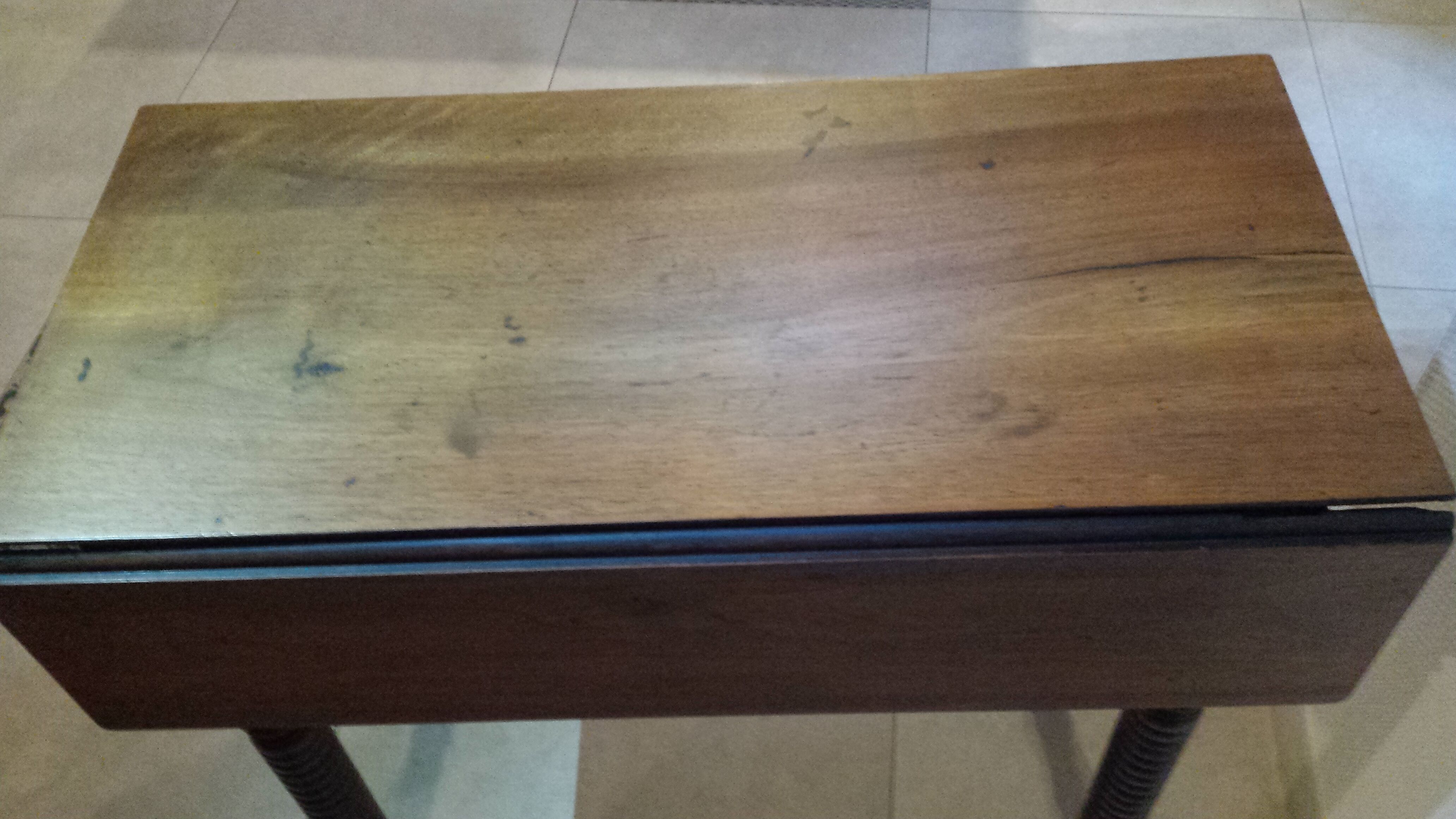 Wooden table with extensions