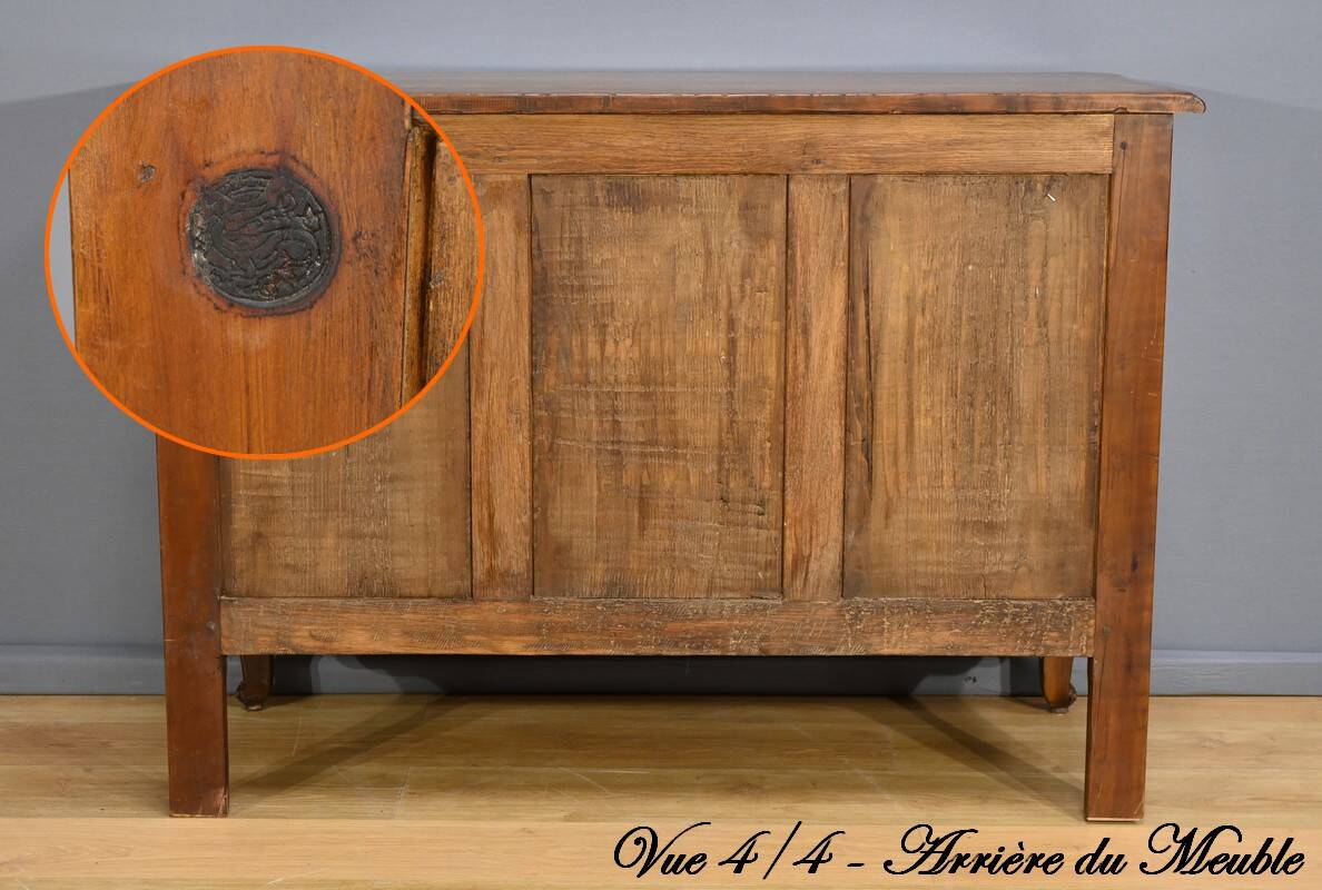 Cherrywood chest of drawers, stamped A.Mailfert – 1st part of the 20th century