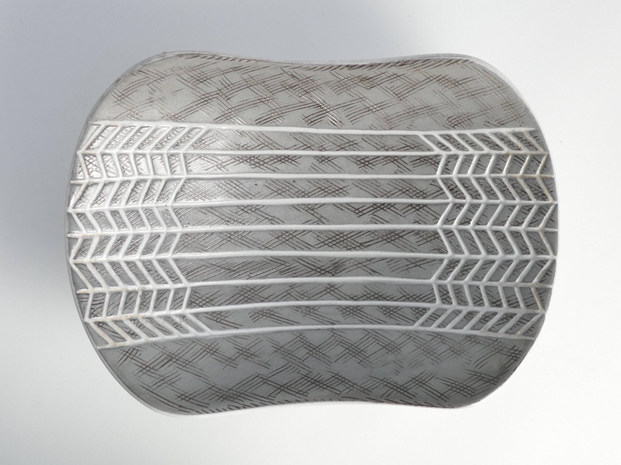 Mid-Century Ceramic Bowl "Ax" by Mari Simmulson for Upsala Ekeby, Sweden 1950s