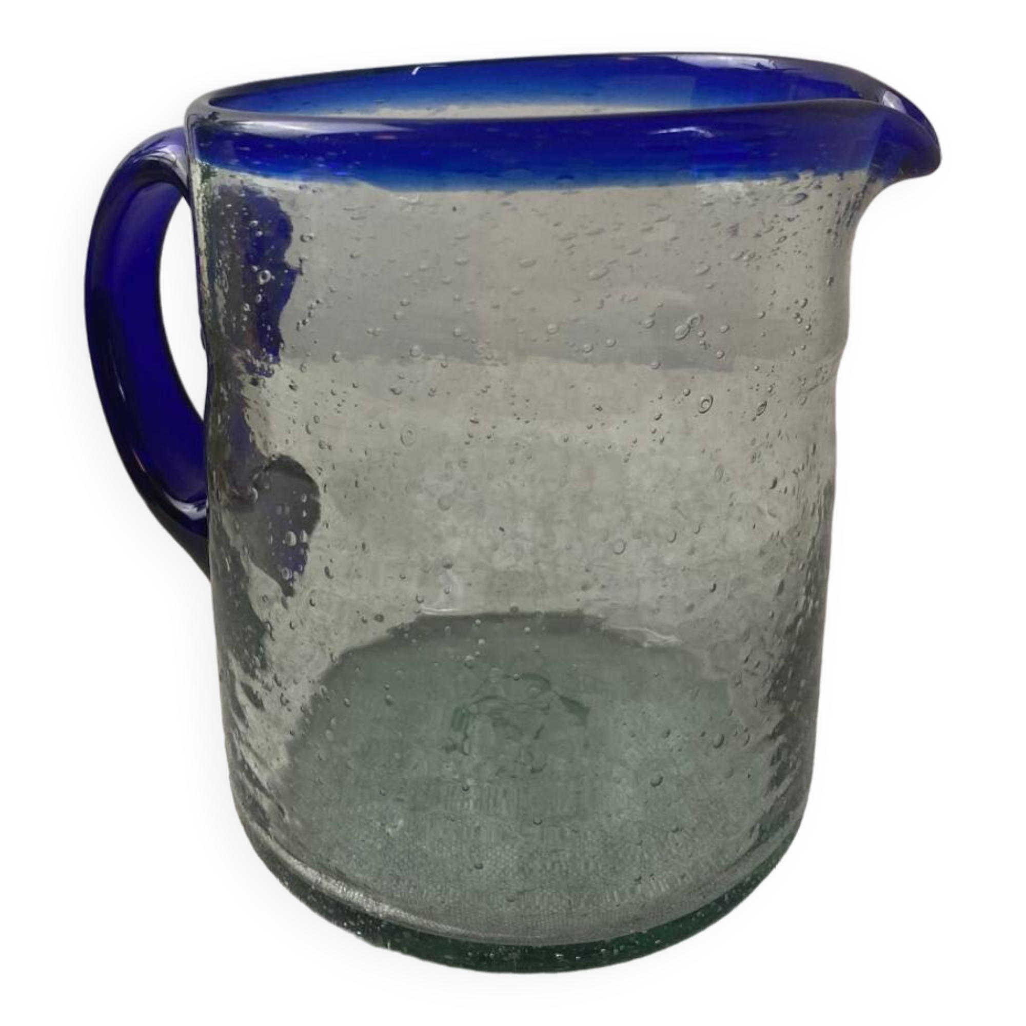 Bubble glass carafe