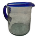 Carafe en verre bullé