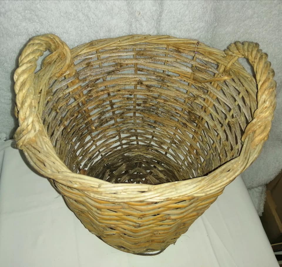 Vintage wicker basket