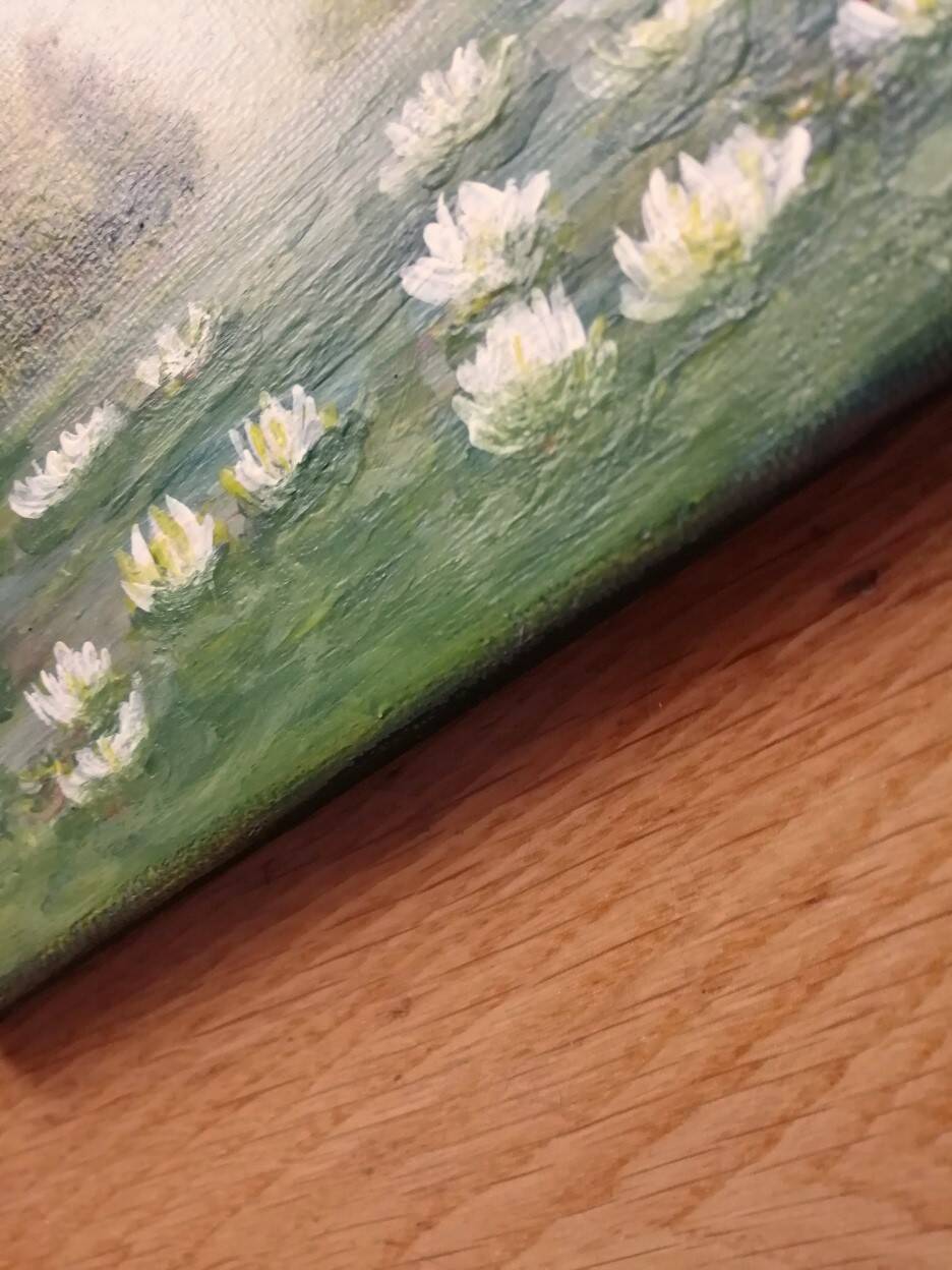 landscape painting classic modern art signed and delivered with its certificate