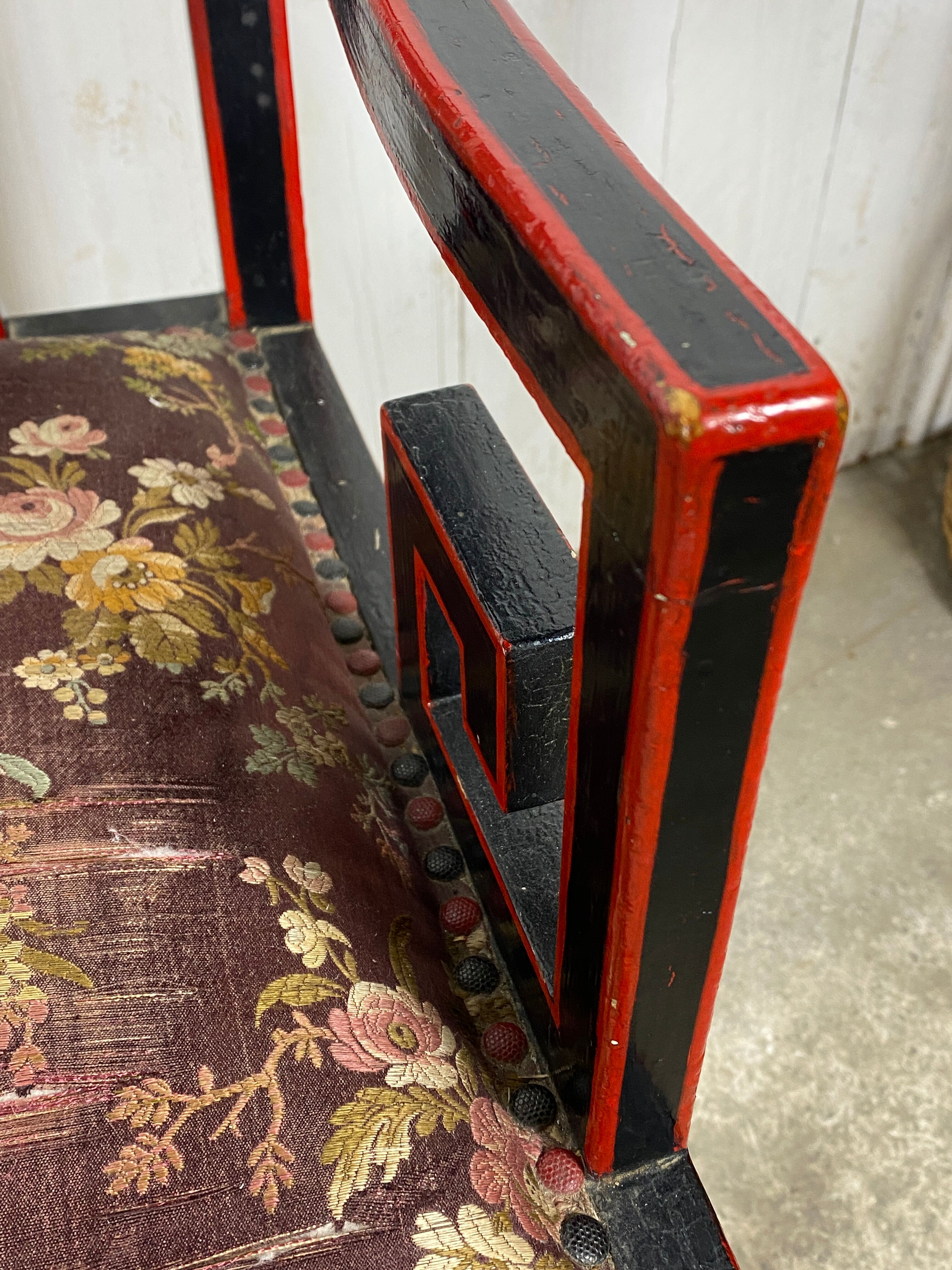 Fauteuils chinois broderie de soie