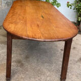 Table ferme chêne ancienne sculptée