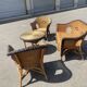 Used rattan lounge