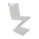 Chaise en plexiglas zigzag 1970