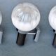 Three vintage wall lamps mazzega opalescent murano italy, year 70