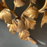 Pair of gold wall sconces