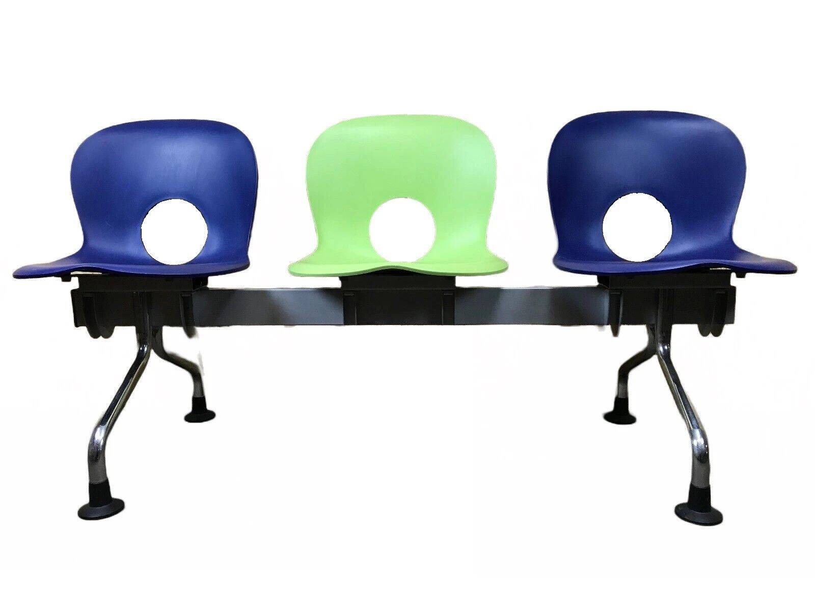 Paul Barbieri Oliva Rexite 3-Seater Bench, Chrome, Italy