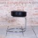 Bauhaus Stool in Chrome-Plated Steel and Leather, 1950s