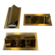 3x vintage wall lamps – brass – LIRO