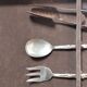 Service ménagère couverts laiton faux bambou