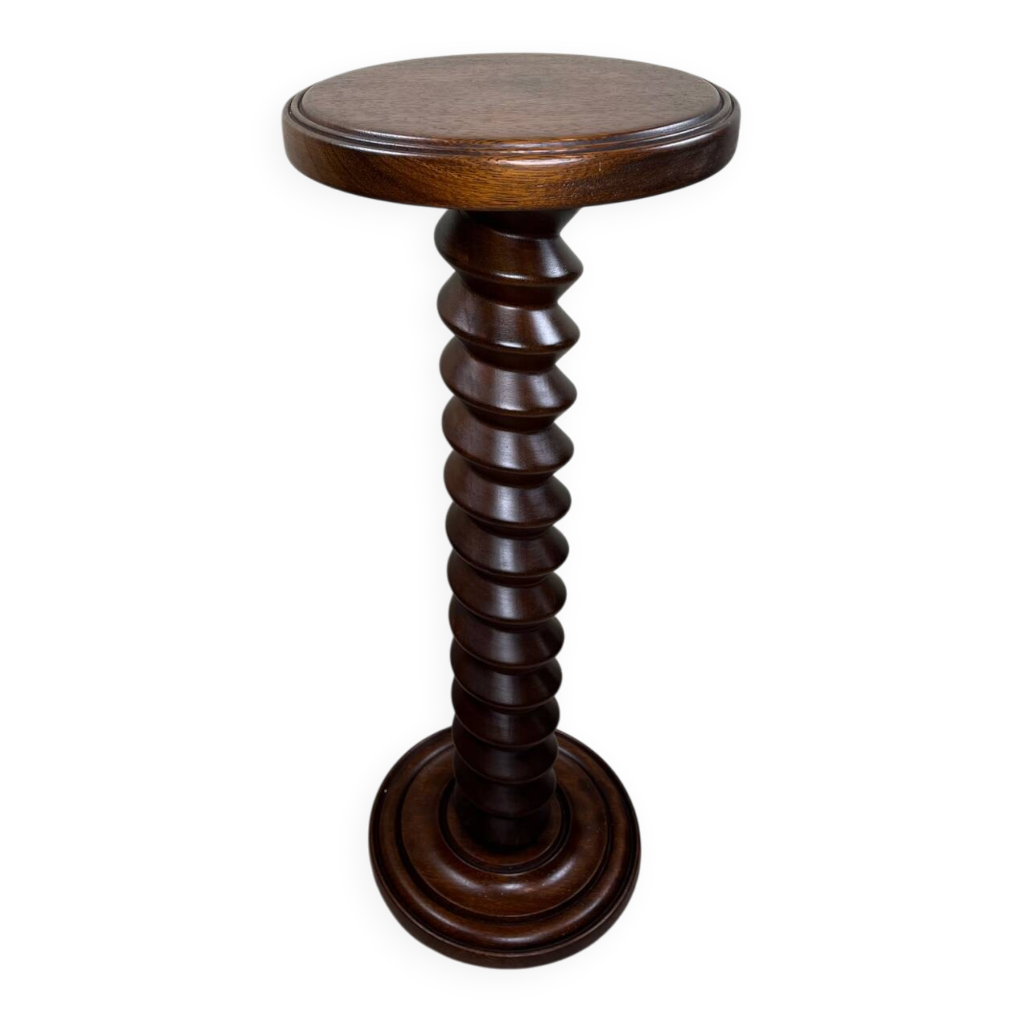 Brutalist turned wood column