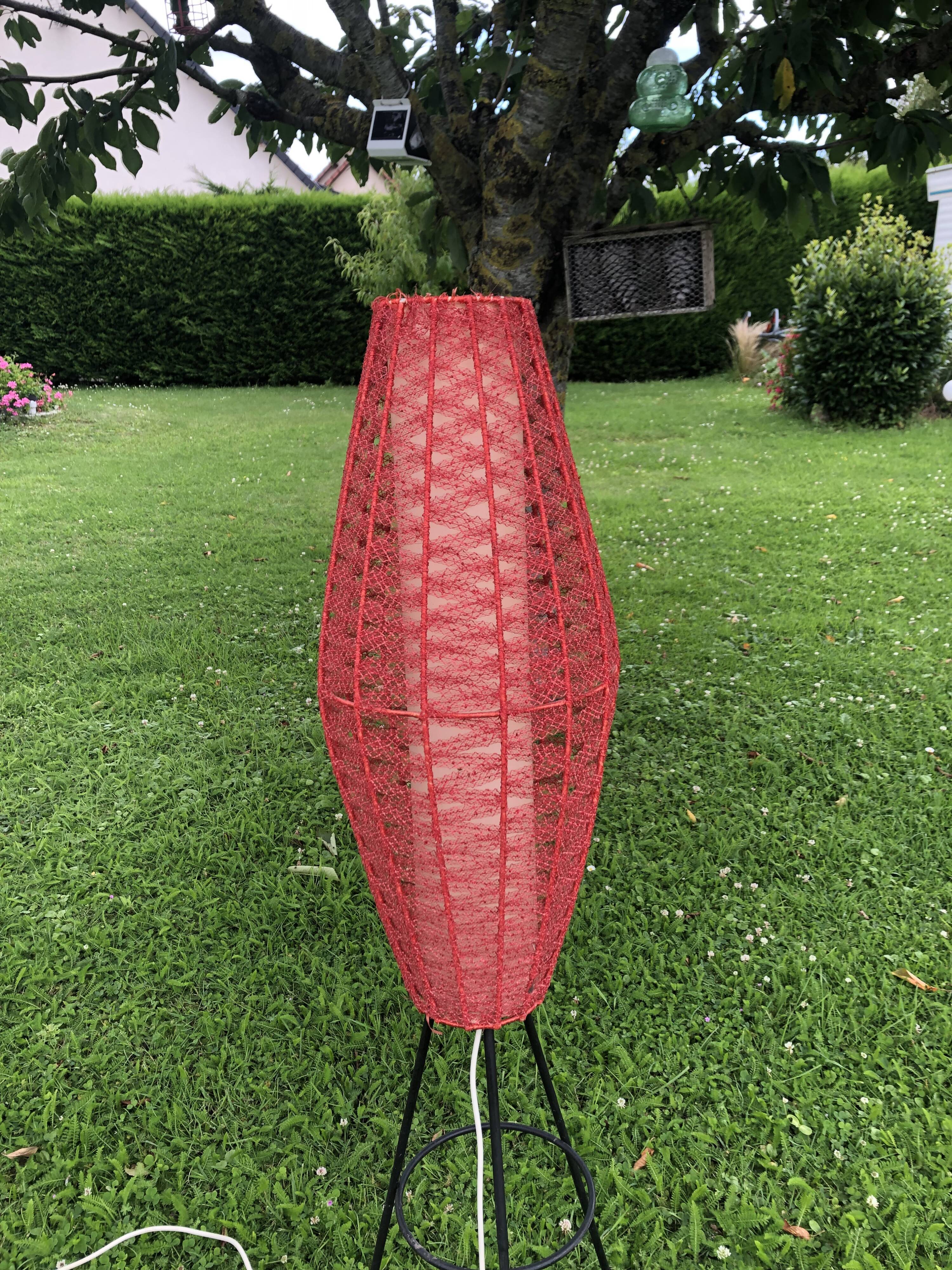 Vintage 1960s tripod floor lamp