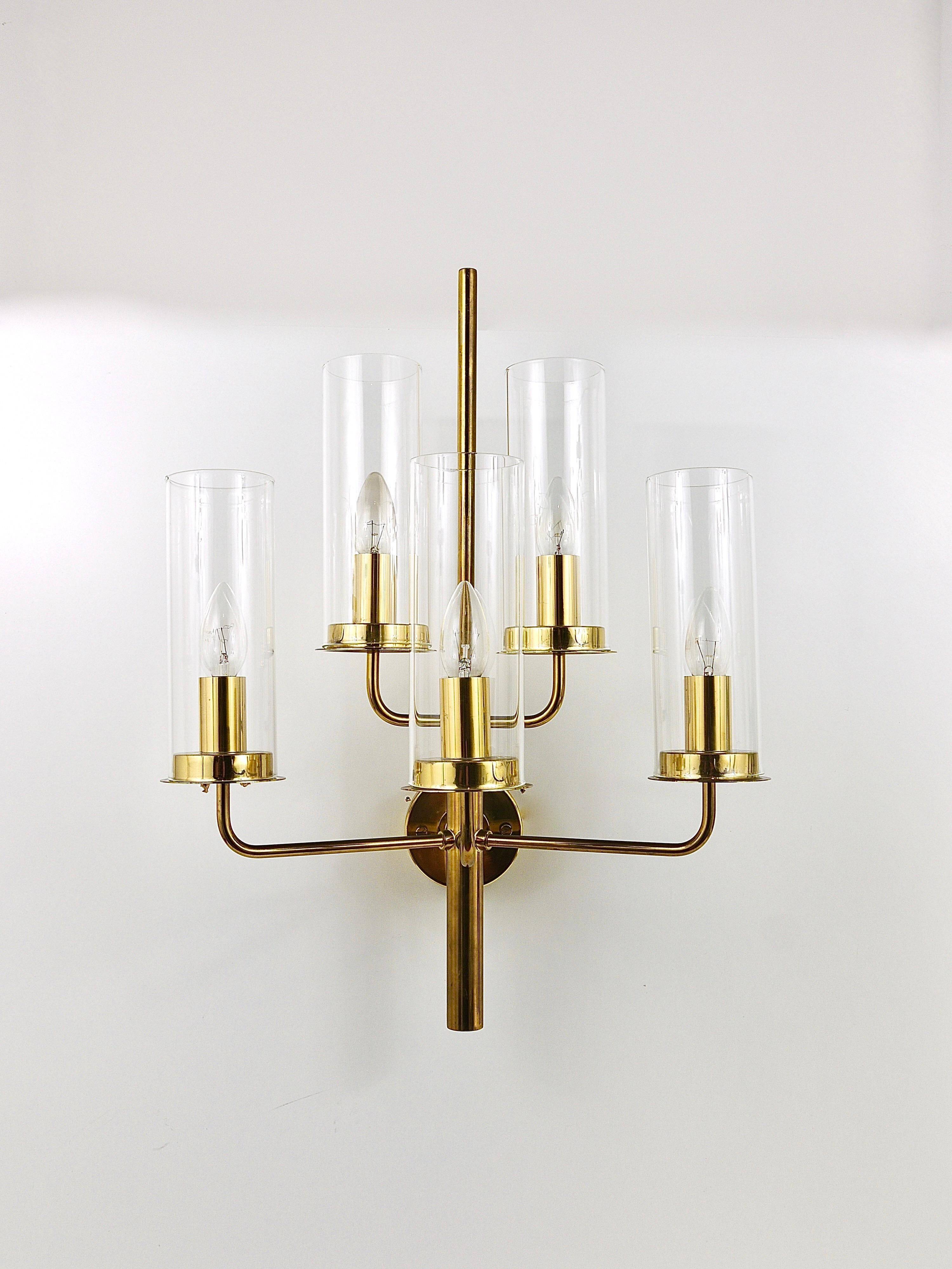 Hans-Agne Jakobsson Sonata Wall Light with 5 Arms, Mid-Century Style, Markaryd, 1960