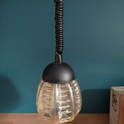 Suspension glass globe adjustable height old vintage Dp 0322021