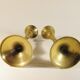 Pair of brass candlesticks