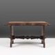 Wooden provincial Rustic Stool, France 1880s