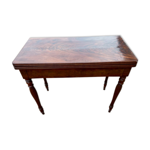 Table de jeux en acajou