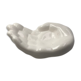 Vide poche main blanche