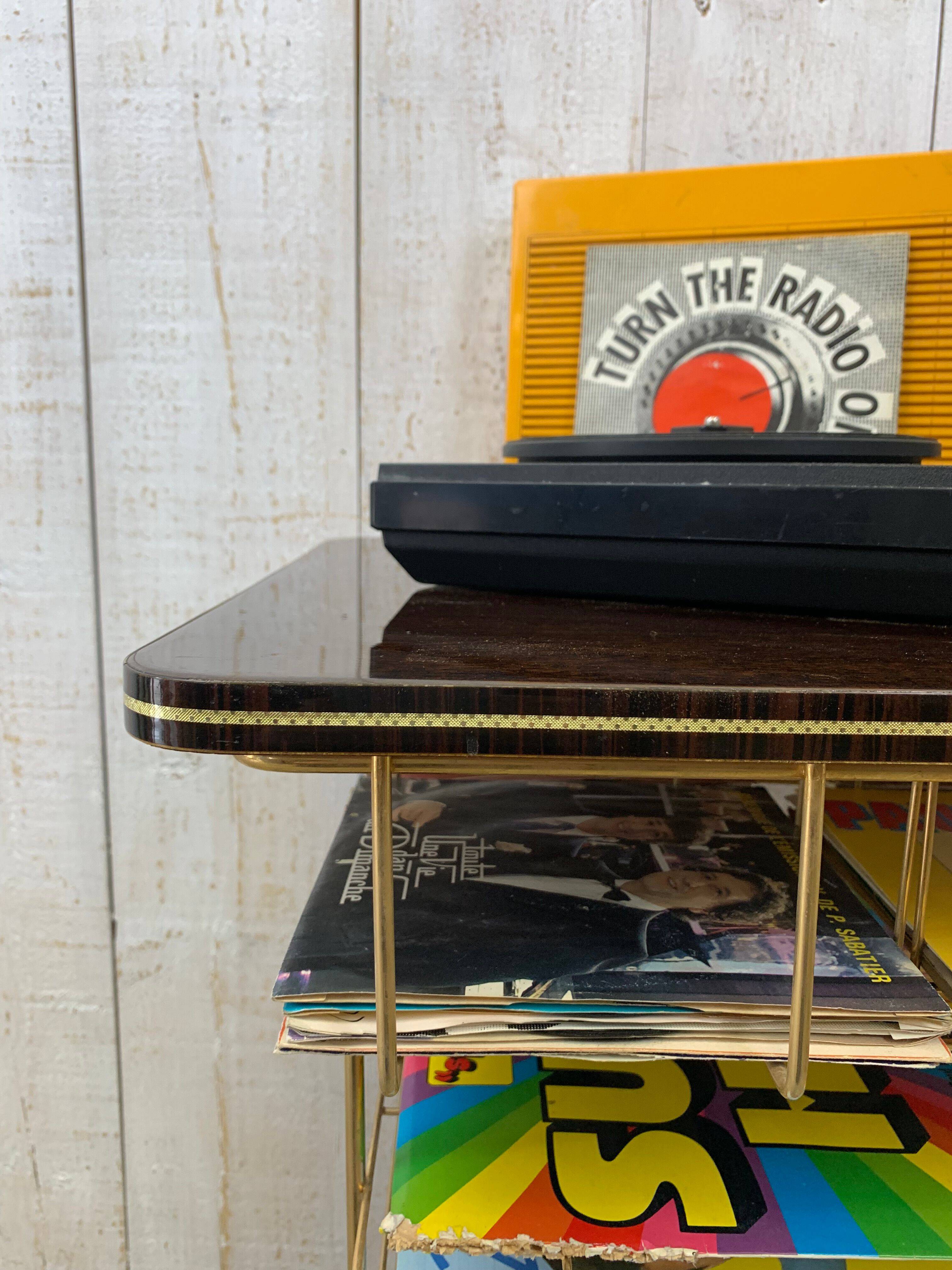 Meuble pour vinyles vintage