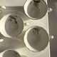 Set of 6 antique bird-patterned coffee cups