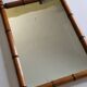 Turned wooden mirror in imitation of bamboo, from the 40s-50s, 43 x 57 cm