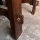 Brutalist wooden chairs – set of 10 (1970s)