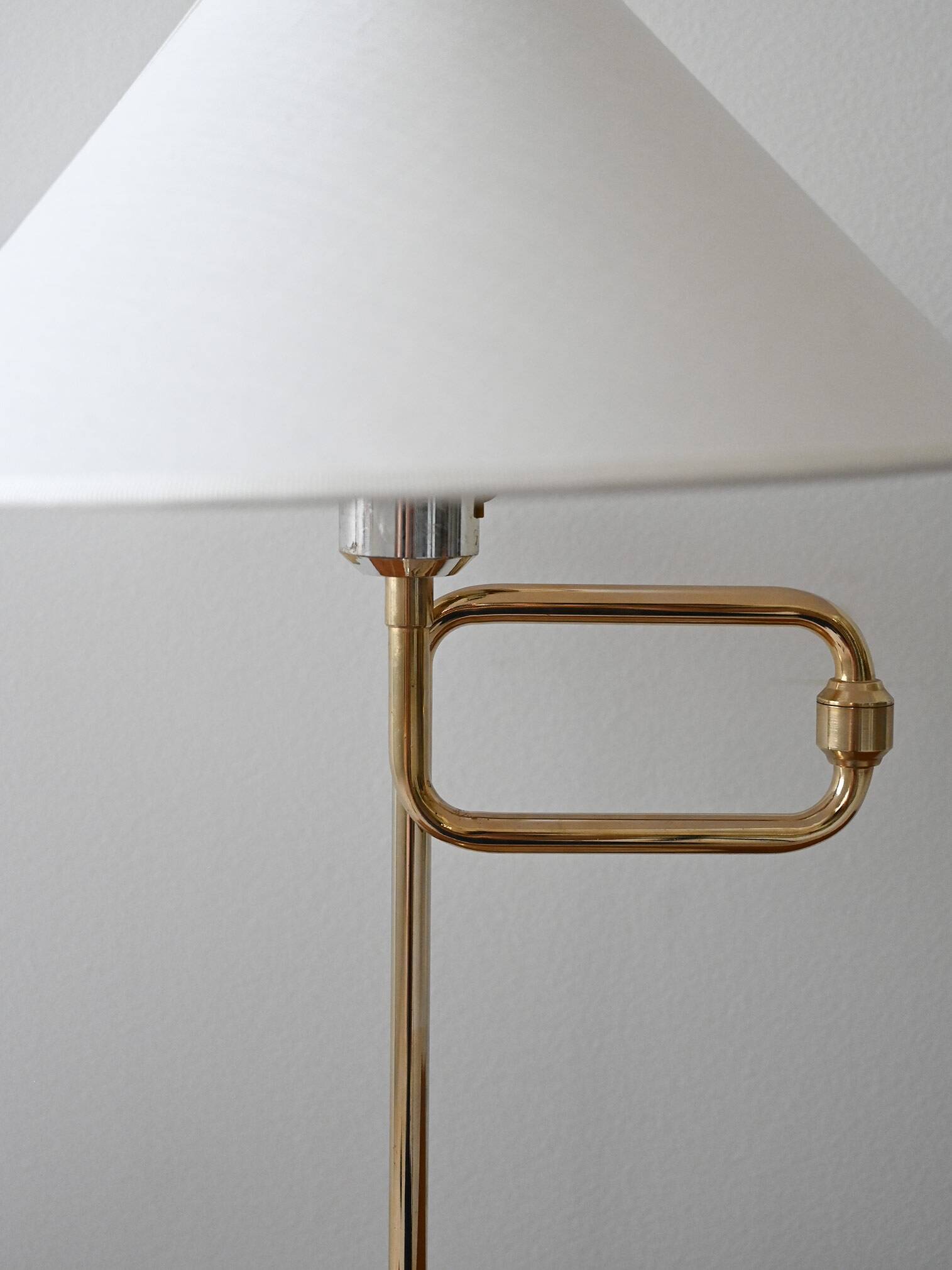 1970s gold table lamp