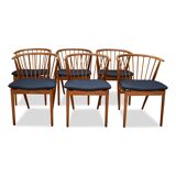 Chaises de salle à manger vintage danoises Helge Sibast nr.6 en chêne