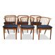 Vintage Danish design Helge Sibast nr.6 oak dining chairs