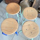 4 tabourets d’école vintage