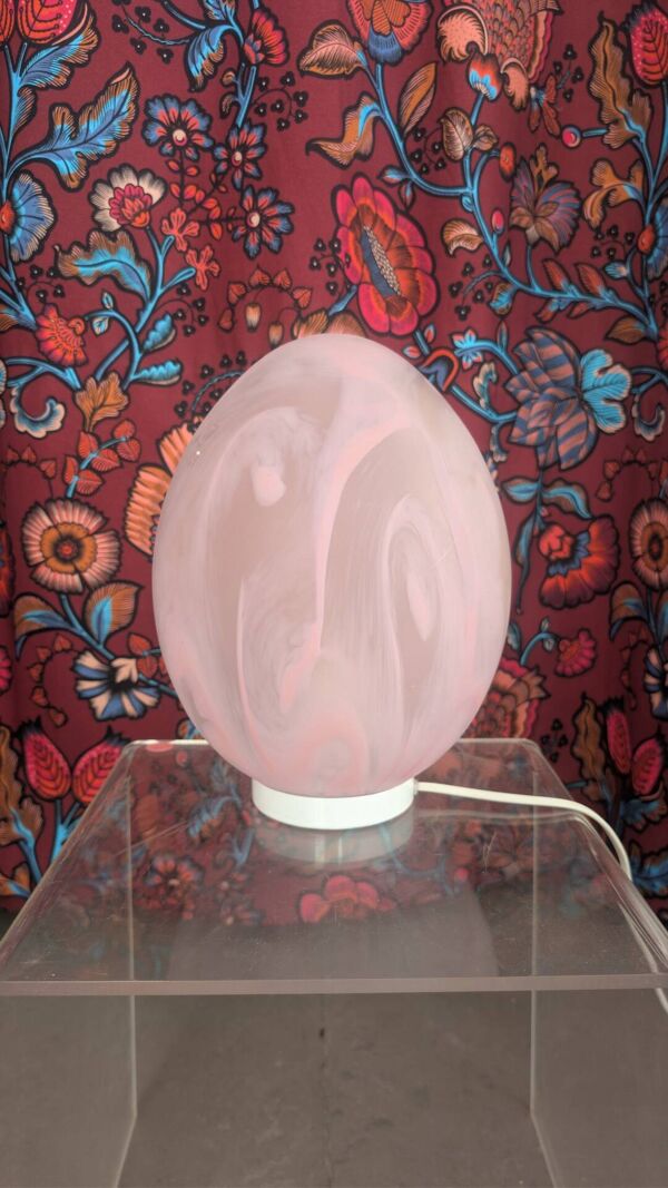 Lampe oeuf en verre