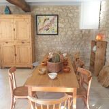 Farm table - 2m40 - 2 drawers