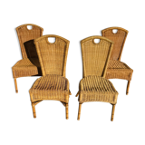 4 rattan chairs