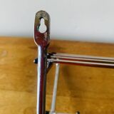 Vintage steel wall coat rack - 6 hooks