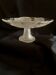 Fruit bowl, made of glass, with frosted decoration and base, luminous.