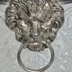 Lion head champagne bucket and its stand 20th century